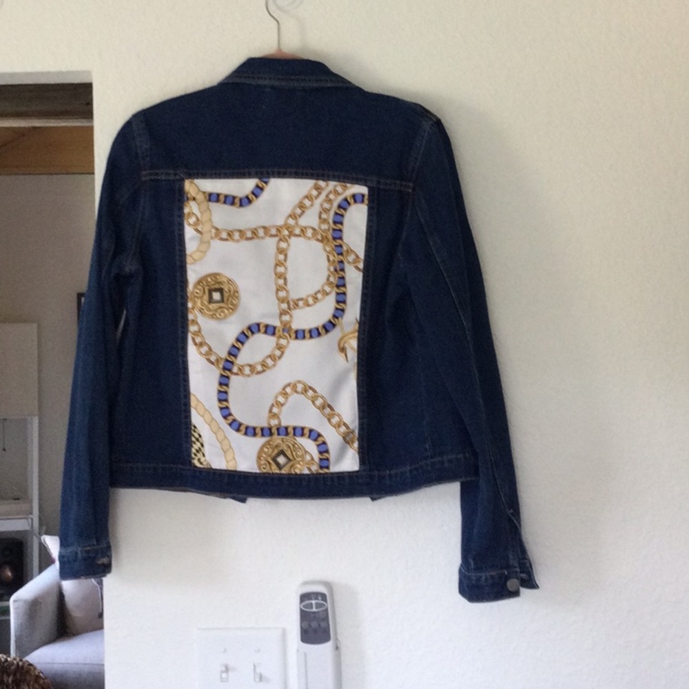 Beautiful  jacket with couture satin like inset NWT